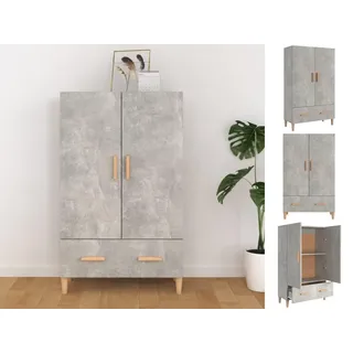 vidaXL Highboard Betongrau 70x31x115 cm Holzwerkstoff