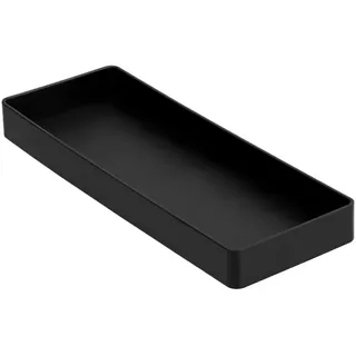 Amazon Basics Kunststoff Organizer, Halb Zubehörablage Rechteckig, 23.9 x 8.4 x 2.5 cm, Schwarz