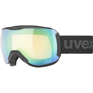Uvex downhill 2100 V - stylische, selbsttönende Skibrille mit Anti-Fog-Beschichtung für Damen und Herren - black Matt 213, one size