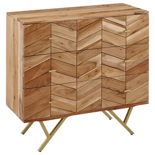 Wohnling Sideboard 90 x 86 x 40 cm Braun
