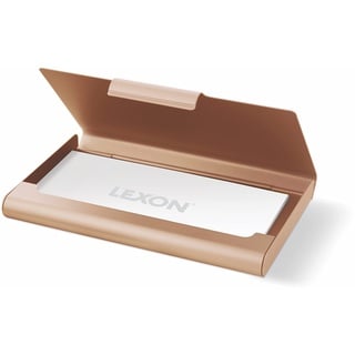 Lexon Card Box Aluminium Visitenkartenetui (Gold)