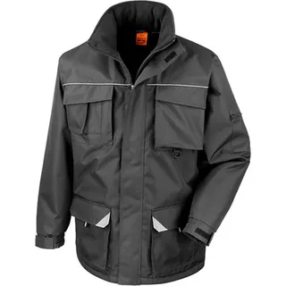 Result WORK-GUARD R301X | Sabre Long Coat Jacke - Farbe: Black - Größe: XS - Schwarz