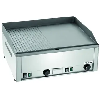 Bartscher Griddleplatte GDP 650E, glatt/gerillt