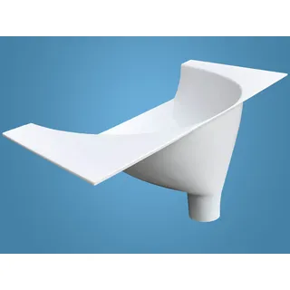 Free Range Designs Urinseparator | Klassischer Urinabscheider für Komposttoiletten | Made in UK | Weiß