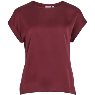 VILA VIELLETTE S/S Satin TOP - NOOS",