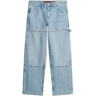 Superdry Mid Rise Denim Carpenter Hosen - Beachwood Light Vintage - 26 - 30