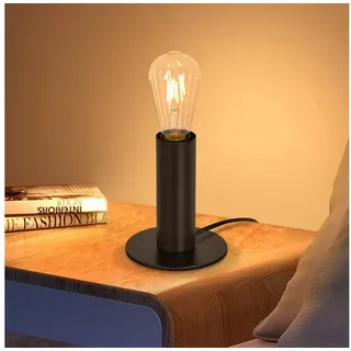 GBLY Nachttischlampe Schwarz 2 St.