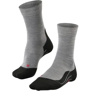FALKE Wandersocken TK5 Schurwolle Herren schwarz grau viele weitere Farben Ultra dünne verstärkte Trekkingsocken Thermosocken ohne Muster mit leicher Polsterung dünn lang zum Wandern 1 Paar