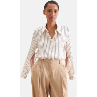 seidensticker Klassische Bluse Tunika Gestreift, off, weiß