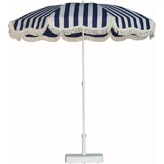 Jan Kurtz Retro Sonnenschirm Stahlrohr weiß/Polyacryl Ø200 cm