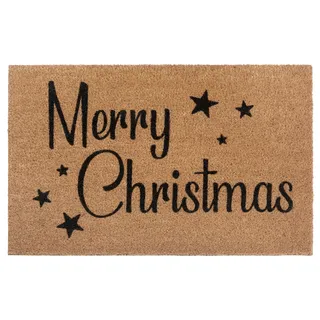 HANSE HOME »Kokos Christmas Stars, Türmatte« rechteckig 15 mm Höhe Weihnachten, Schmutzfangmatte, Outdoor, Rutschfest, Innen, Kokosmatte