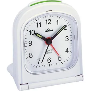 Atlanta 1267/0 Wecker Reisewecker Klappwecker Quarz analog weiß - Weiß