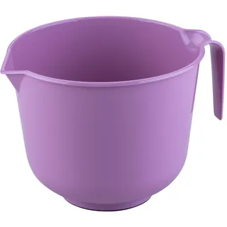 Zenker Rührschüssel Sweet Sensation 2,5l mit Griff, Anti-Rutsch-Boden und spülmaschinenfest, PP, 22x18x15cm, Frozen Rose – Ideal für Back- und Kochliebhaber