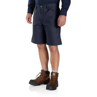 Carhartt Herren Rugged ProfessionalTM-Serie Rugged Flex® Relaxed Fit Canvas-Arbeitsshorts, Marineblau, W40