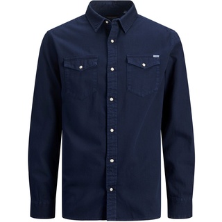 JACK & JONES Jeanshemd Heridan Shirt in Dunkelblau-S