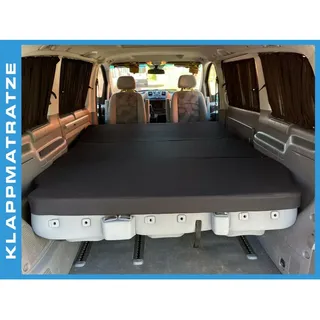 BREMER SITZBEZÜGE Klappmatratze kompatibel mit Renault Trafic Opel Vivaro A Nissan Primastar Faltmatratze Camping zubehör Camper zubehör Wohnmobil Zubehör Matratze Schlafauflage Schlafschön