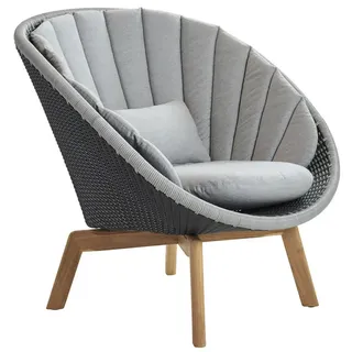 Lounge Sessel Peacock Cane-line braun, Designer Johannes Foersom & Peter Hiort-Lorenzen, 91x87x93 cm
