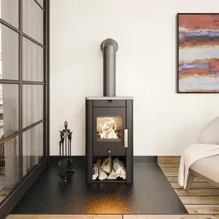 Kaminofen Haas & Sohn PRUNUS 332 -ST Serpentino grey stone 6 kW