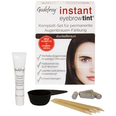 Bild von Instant Eyebrow Tint, Augenbrauenfarbe EU-Rezeptur, Färbeset Dunkelbraun, 1-er Pack (1x 4 Stück)