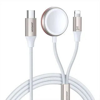 Joyroom Fast Charging Magnetic Charger 2-in-1 S-IW012 30W 1.5m (White)