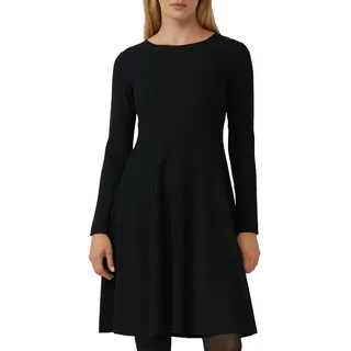 s.Oliver BLACK LABEL Strickkleid mit Ajour-Detail, schwarz