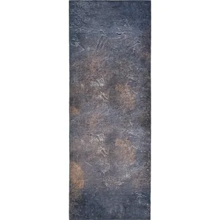 Küchen-Teppich Mazovia - Grau, Abstrakt Teppich für die Küche- Rutschfest, Maschinenwaschbar - 80 x 200 cm - Grau