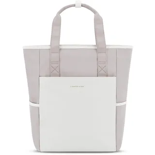 Kapten & Son Rucksack Lindby Muted Clay 18 L | 2in1 Tasche & Rucksack | inkl. Kofferbefestigung, Laptopfach, Flaschenhalterung | Shopper Damen