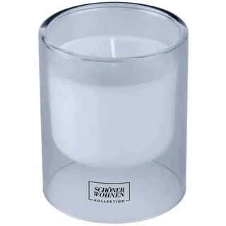 Schöner Wohnen Soft Cotton Duftkerze 11 cm blau