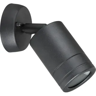 Olimp Außen-Garten-Wandleuchte 1xGU10 schwarz IP44 208781 Goldlux