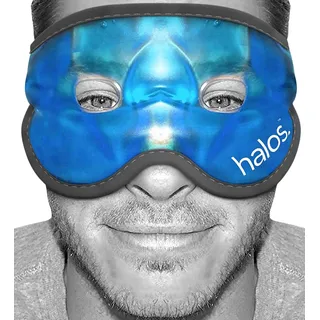 Kühlmaske Gesicht gegen Geschwollene und Müde Augen? Augenringe? Kopfschmerzen? Migräne? Kater und Sonnenbrand - Wärme- und Kühlbrille für die Augen – Eismaske Gesicht Männer & Frauen