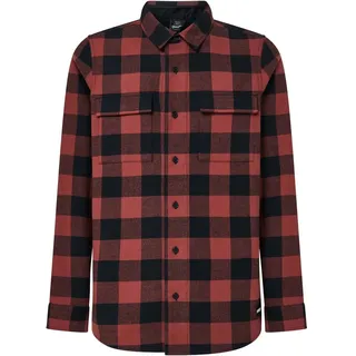OAKLEY Herren Bear Cozy Flannel Hemd (Größe M, rot)