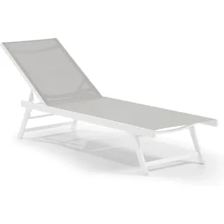 Leco Sonnliege Elina Lichtgrau Weiß