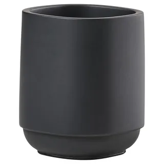 Zone Denmark Time Zahnputzbecher, Zahnbürstenhalter fürs Badezimmer, Durchm. 8 cm, Höhe 9,8 cm, Schwarz