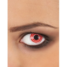 Eyecatcher - Farbige 12 Monatslinsen, 1 Paar, Kontaktlinsen ohne Sehstärke, Halloween, Karneval, Fasching