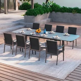 MWH Verona/Anderno Gartenmöbel-Set 9tlg.