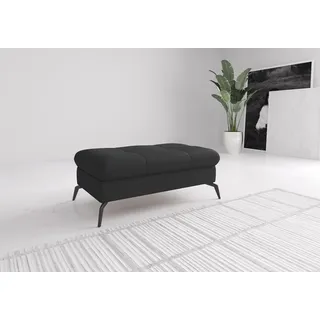 sit&more Polsterhocker Amica mit Stauraum 102 x 47 x 69 cm Schwarz