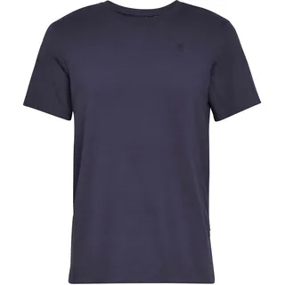 G-Star Base-s Ribbed Kurzarm-T-Shirt Sartho Blue S