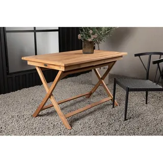 gardenson Gartentisch 120 x 70 x 75 cm Teakfarben