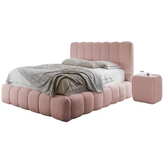 Fun Möbel Polsterbett Rosa, Textil, 120x200 cm, Schlafzimmer, Betten, Polsterbetten