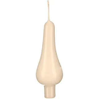 Baumkerzen Pariser Lichte Bisquit Vanille 9 x 3 cm 10 Stück, Weihnachtsbaumkerzen, Christbaumkerzen - Beige