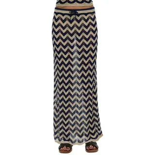 Superdry W7210382a Langer Rock - Navy Gold Zigzag - S