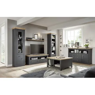 OTTO home Home »Westminster TOPSELLER", Set, Vitrine, Lowboard, Standregal, Wandregal, 4 Stk. tlg., grau