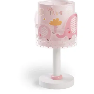 Dalber Kinder Tischlampe Nachttischlampe kinderzimmer Little Elephant Elefant Tiere Rose, 61331s, E14