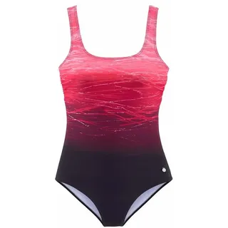 LASCANA Badeanzug Damen rot-bedruckt Gr.38 Cup C