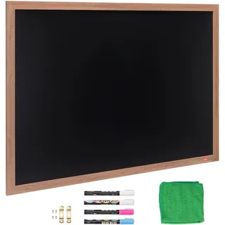 VEVOR Kreidetafel Magnetisch 1168,4 x 889 mm, Magnetsammelbrett 913 x 1092 mm, Vertikalen oder Horizontalen Aufhängen inkl. 4 Kreidemarkers & Tuch, Wandmontage Aufsteller
