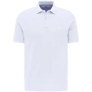 FYNCH-HATTON Poloshirt mit Label-Stitching, Weiss, XL