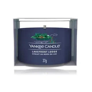 Yankee Candle Lakefront Lodge Duftkerze 37 g blau