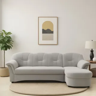 DOMO collection »Flores Schlafsofa, B/T/H: 233/142/86 cm, L-Form« wahlweise mit Bettfunktion, wahlweise mit Federkern, auch in Leder,