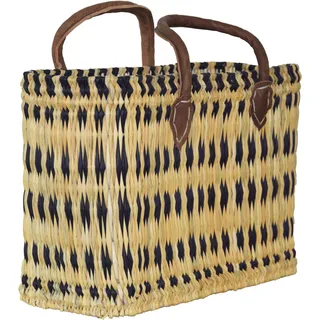 Seegras Tasche groß kurzer Griff Einkaufskorb Flechtkorb Korbtasche korb