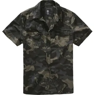 Brandit Textil Brandit Roadstar Shirt Hemd kurzarm darkcamo, Größe: S
